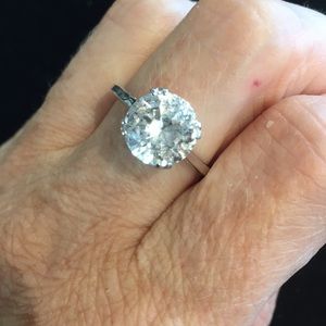 Vintage 10mm faux Diamond ring